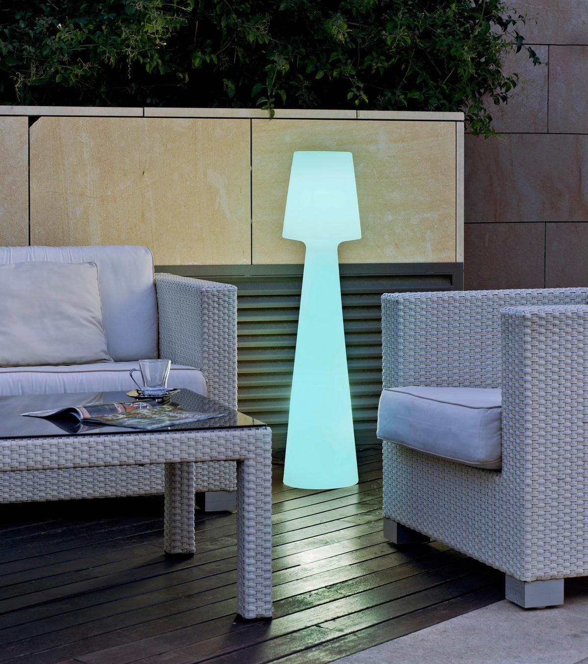 LAMPA ZEWNĘTRZNA LED LUMLL110WLNW LOLA - biały, Design, tworzywo sztuczne (26.5/110/26.5cm) - Newgarden