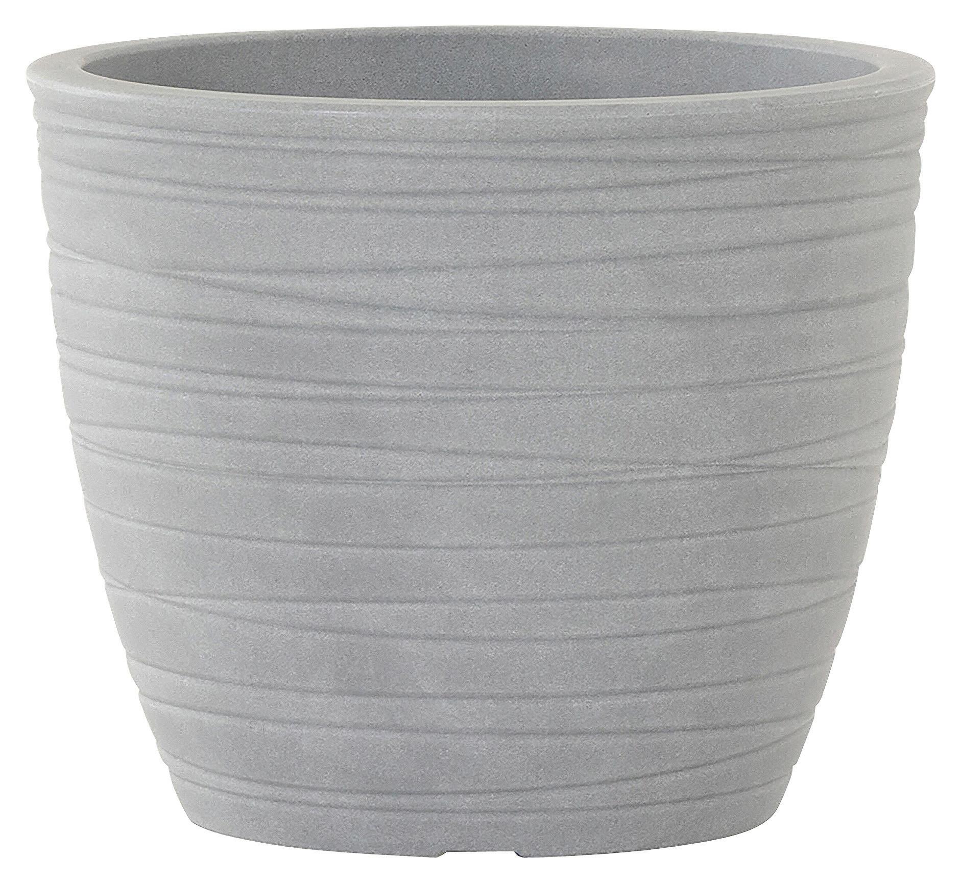 Pflanzentopf Grau - Grau, Basics, Kunststoff (48/42cm) - Siena Garden