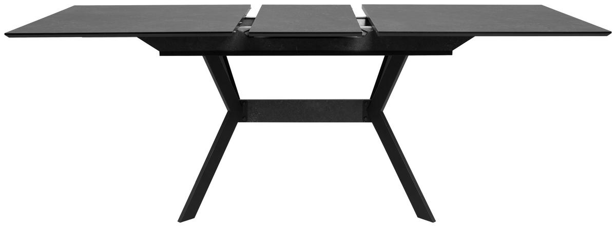 STÓŁ DO JADALNI HARO 80A ROZKŁADANY - czarny, Modern, materiał drewnopochodny/metal (160-200/90/76cm) - MID.YOU
