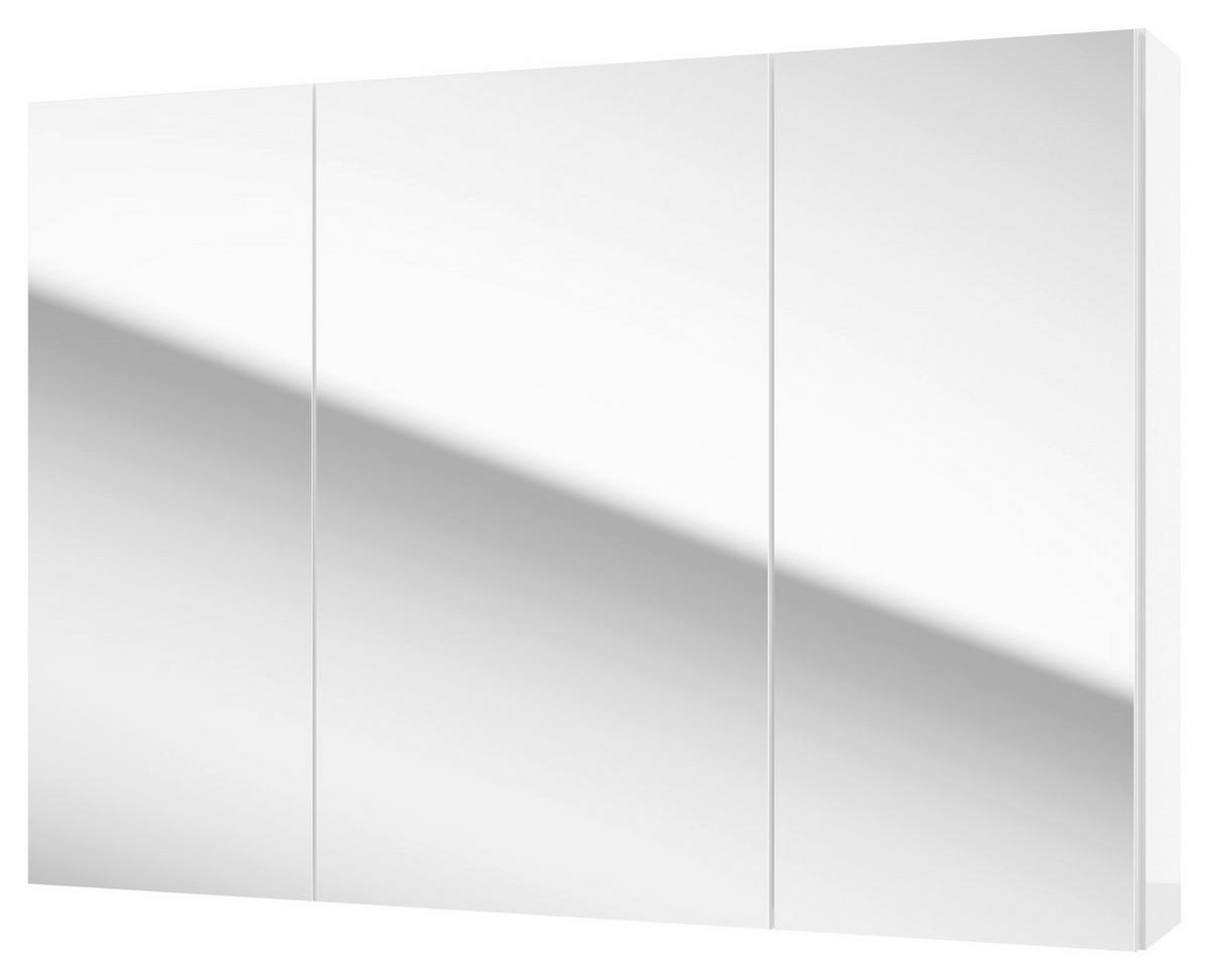 SZAFKA Z LUSTREM LOCCA SPS 85 CM - biały, Basics, materiał drewnopochodny/szkło (85/60/15cm) - MID.YOU