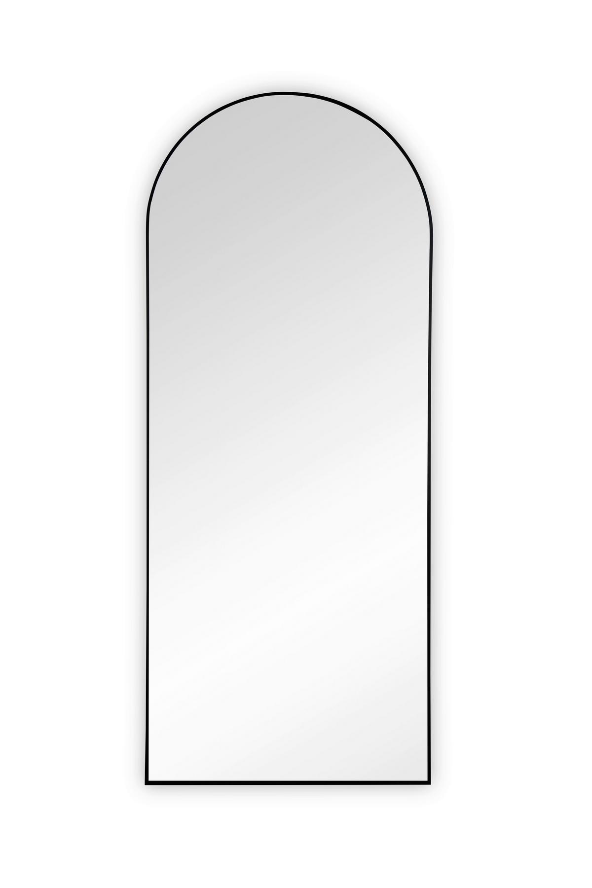 Standspiegel Britt Schwarz - Schwarz, Modern, Glas/Metall (70/170cm) - Mömax