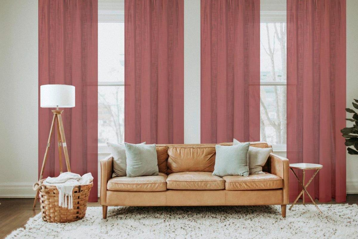 Fertigvorhang Softy Beere ca. 140x160cm - Beere, Basics, Textil (140/160cm)