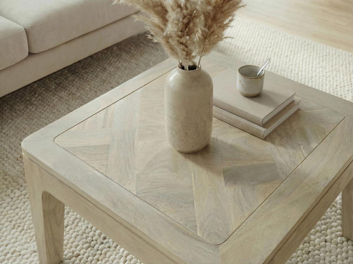 Couchtisch Wl7.585 - Weiss, Design, Holz (60/60/32cm) - Livetastic