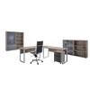 Büro Office Edition Set 1 Sonoma Eiche/Anthrazit - Anthrazit Hochglanz/Sonoma Eiche, MODERN, Holzwerkstoff - MID.YOU