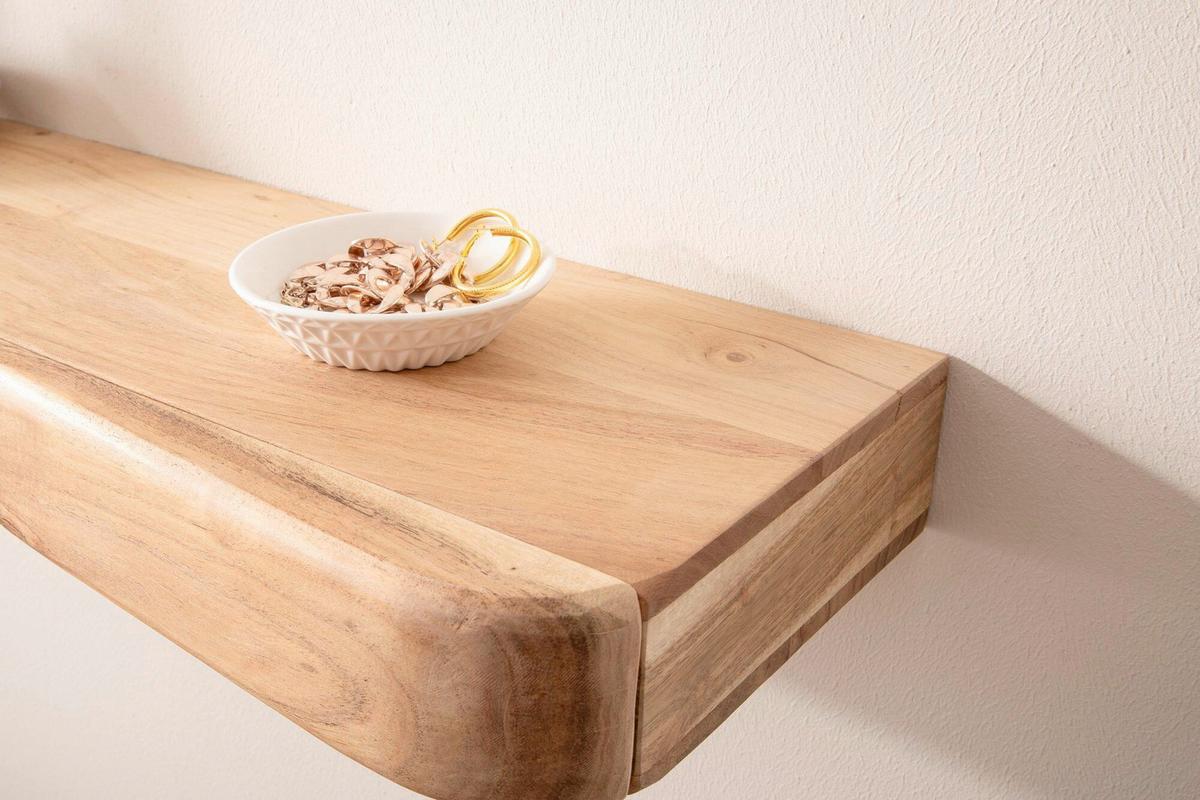 Wandboard Wl7.386 - Akaziefarben, Design, Holz (60/8/20cm) - Livetastic