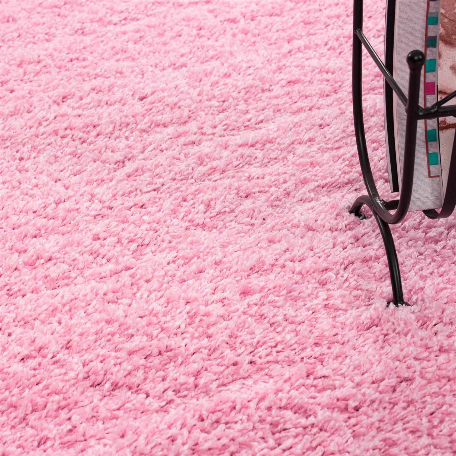Hochflorteppich Life Rosa Ø ca. 200cm - Rosa, KONVENTIONELL, Textil (200/200cm) - Novel