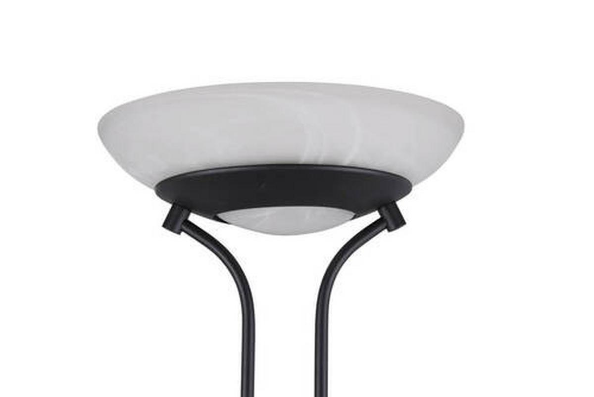 LED-Deckenflutter max. 27 Watt - Schwarz/Weiß, Basics, Glas/Metall (32,5/32,5/180cm)