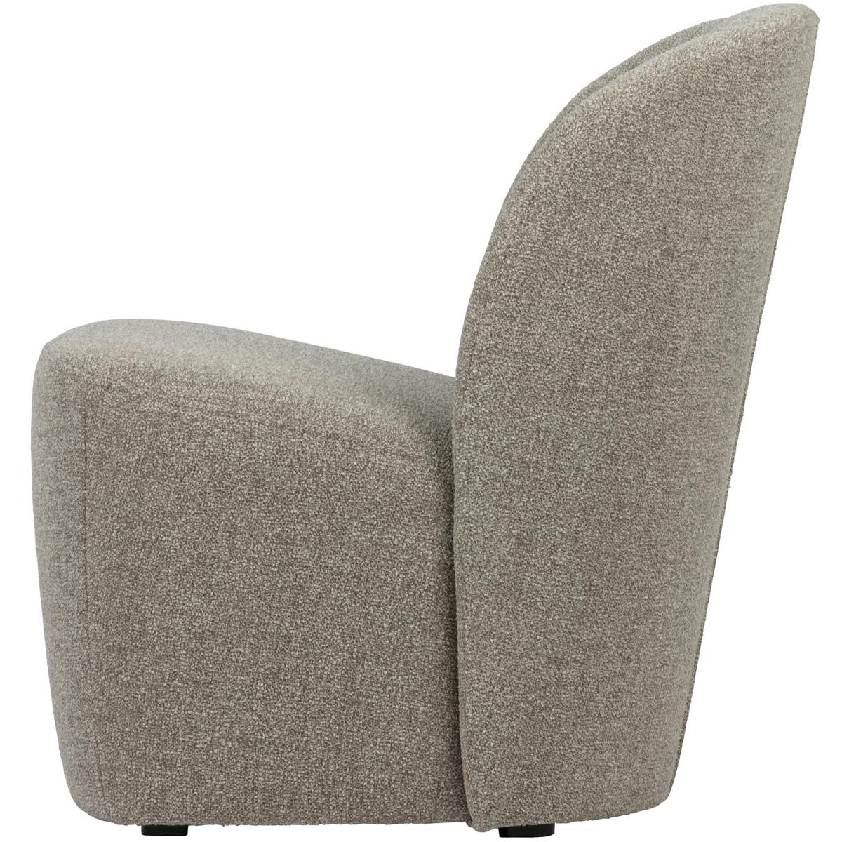 Cocktailsessel Lofty Naturfarben Webstoff - Schwarz/Naturfarben, Design, Kunststoff/Textil (68/75/72cm) - Livetastic