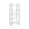 HYLLA ELVA -EXKLUSIV- - vit/silver, Modern, metall/trämaterial (70/173/40cm) - Mömax