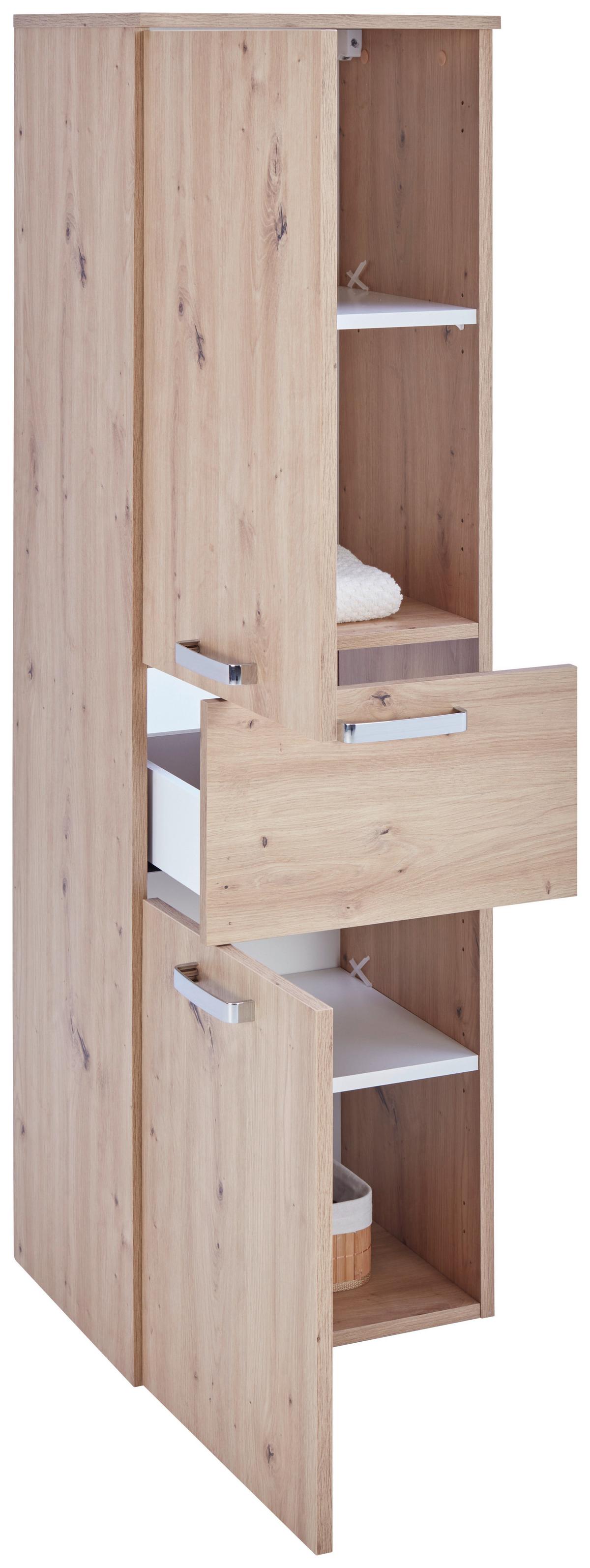 Dulap înalt Fresh - stejar Artisan, Konventionell, material pe bază de lemn (40/147/38,5cm) - Ondega