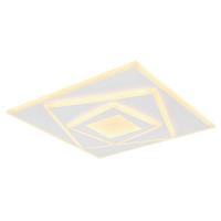 Stropna Led-svetilka Horni, S Sijalko - bela/opal, Design, kovina/umetna masa (40/40/5,4cm) - Globo