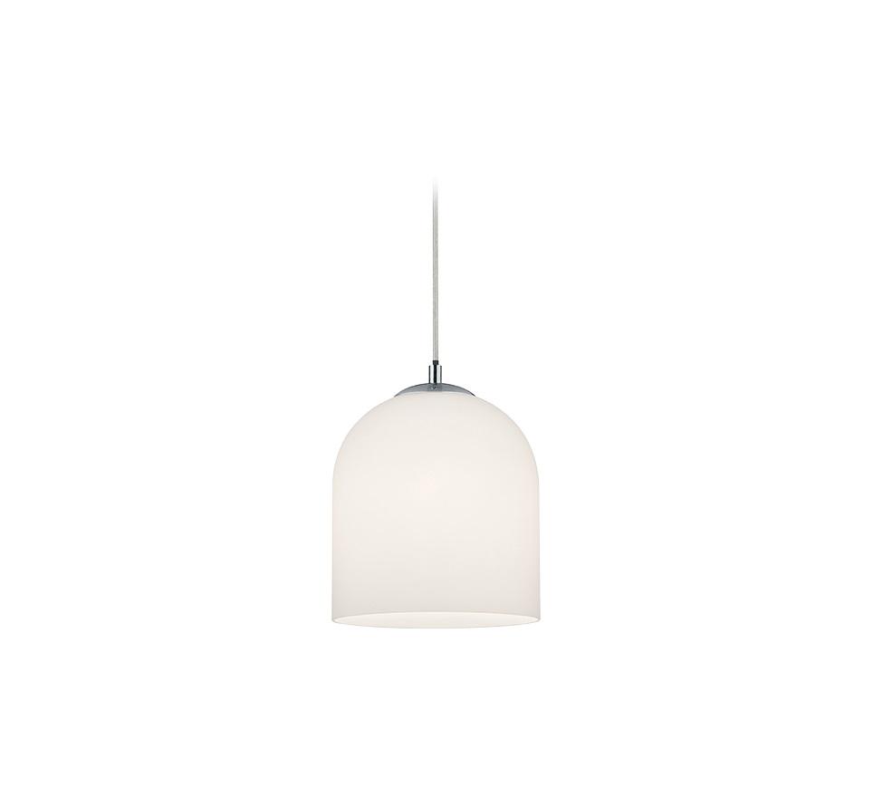 Schienensystem-Hängeleuchte Ontario Weiß max. 25 Watt - Basics, Glas (20/180cm) - Trio Leuchten