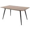 Raztegljiva Jedilna Miza Barbuda, 160-200 X 90 Cm - črna/barva oreha, Moderno, kovina/leseni material (160-200/90/76cm) - MID.YOU