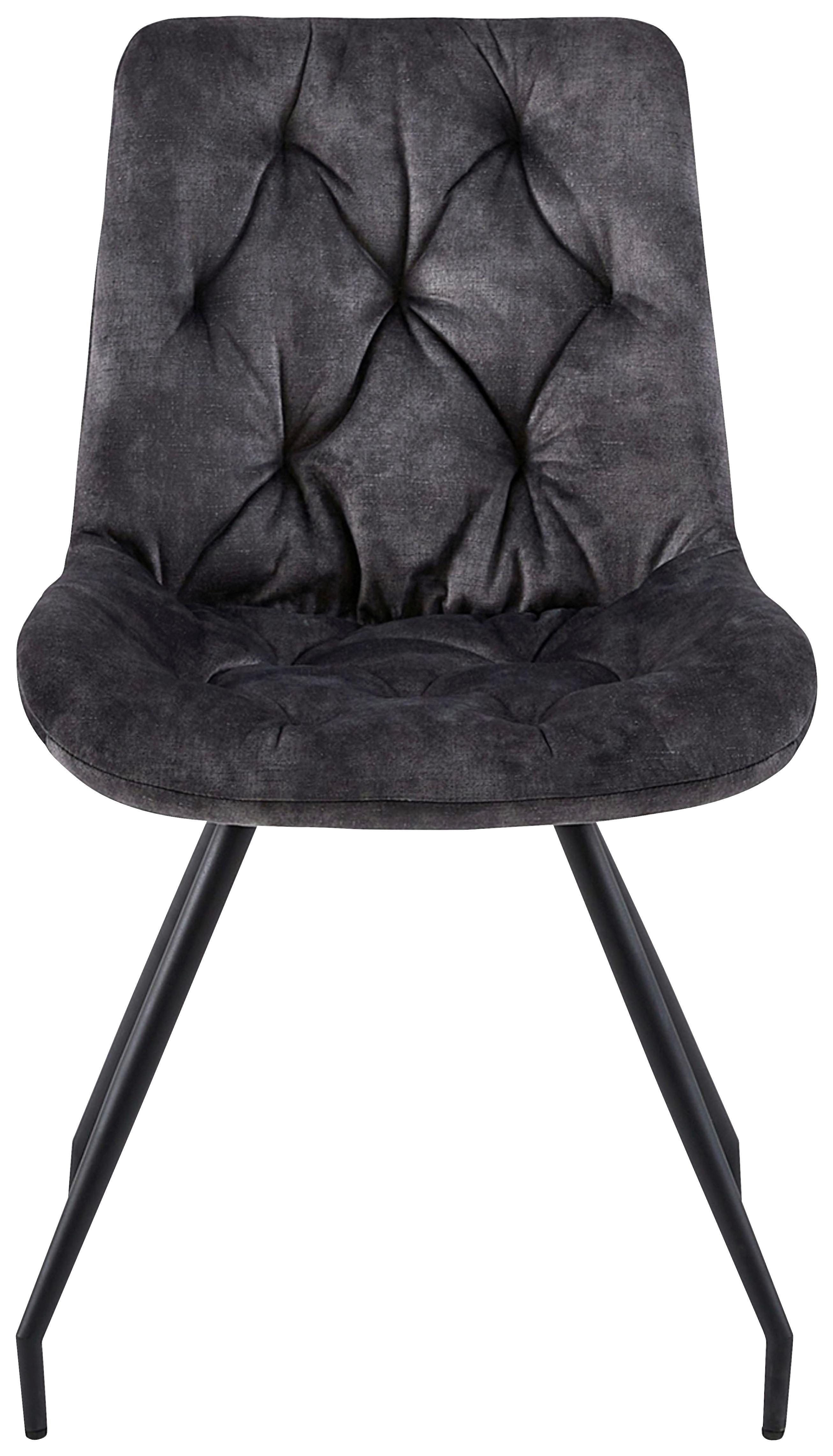 Scaun CLARA - auriu/negru, Modern, lemn/metal (51/88/63cm)