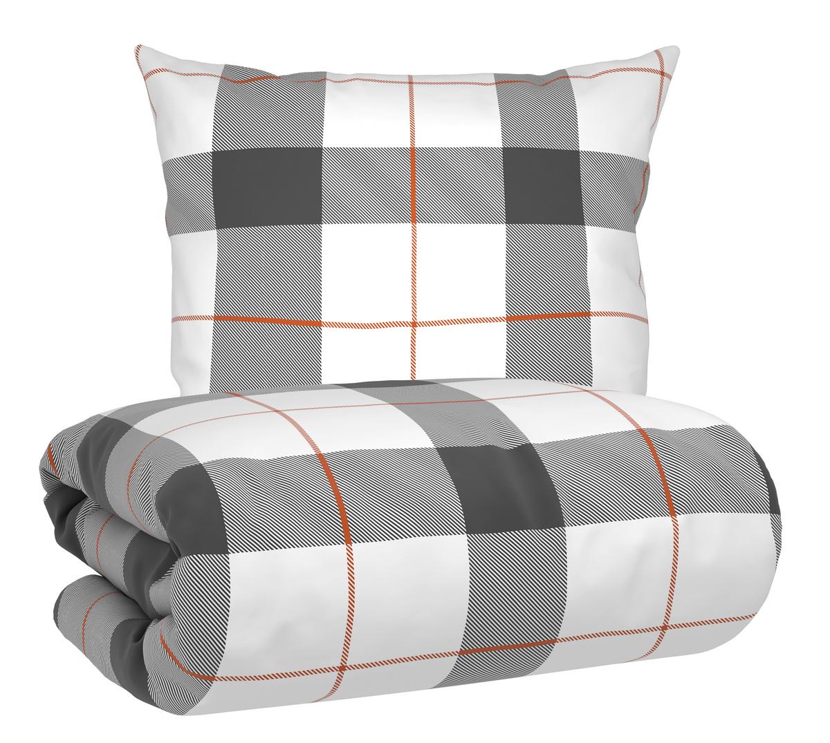 Bettwäsche Karolin Schwarz/Weiß/Gold ca.135x200cm - Goldfarben/Schwarz, KONVENTIONELL, Textil (135/200cm) - Mömax