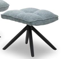 Taburet ISOLA - grej/negru, Modern, lemn/metal (50/42/43cm) - Mömax
