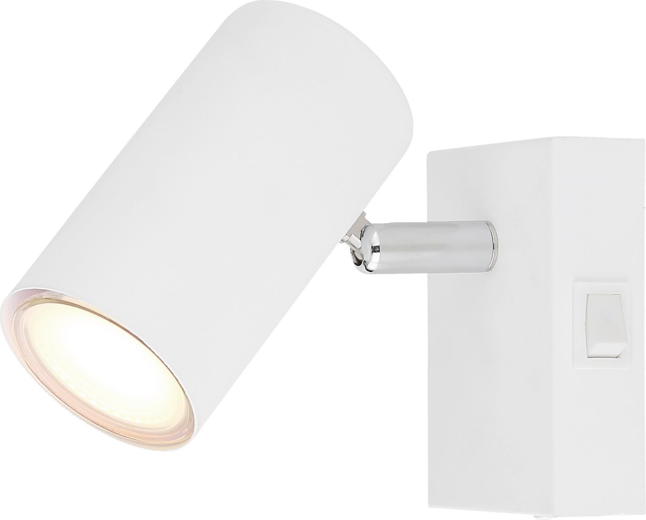 Strahler Witmo2 Weiß max. 25 Watt - Weiß, KONVENTIONELL, Metall (10/7/12cm)