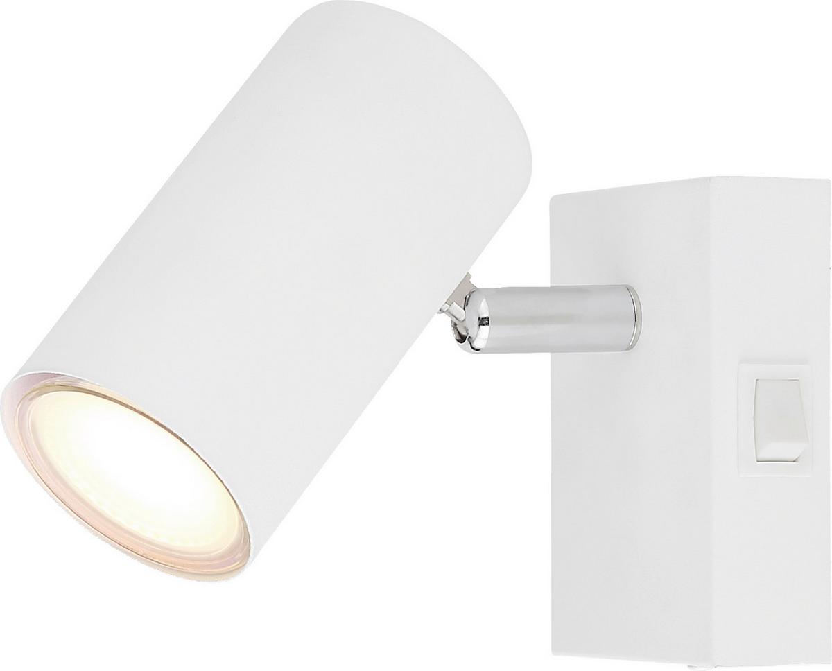 Strahler Witmo2 Weiß max. 25 Watt - Weiß, KONVENTIONELL, Metall (10/7/12cm)