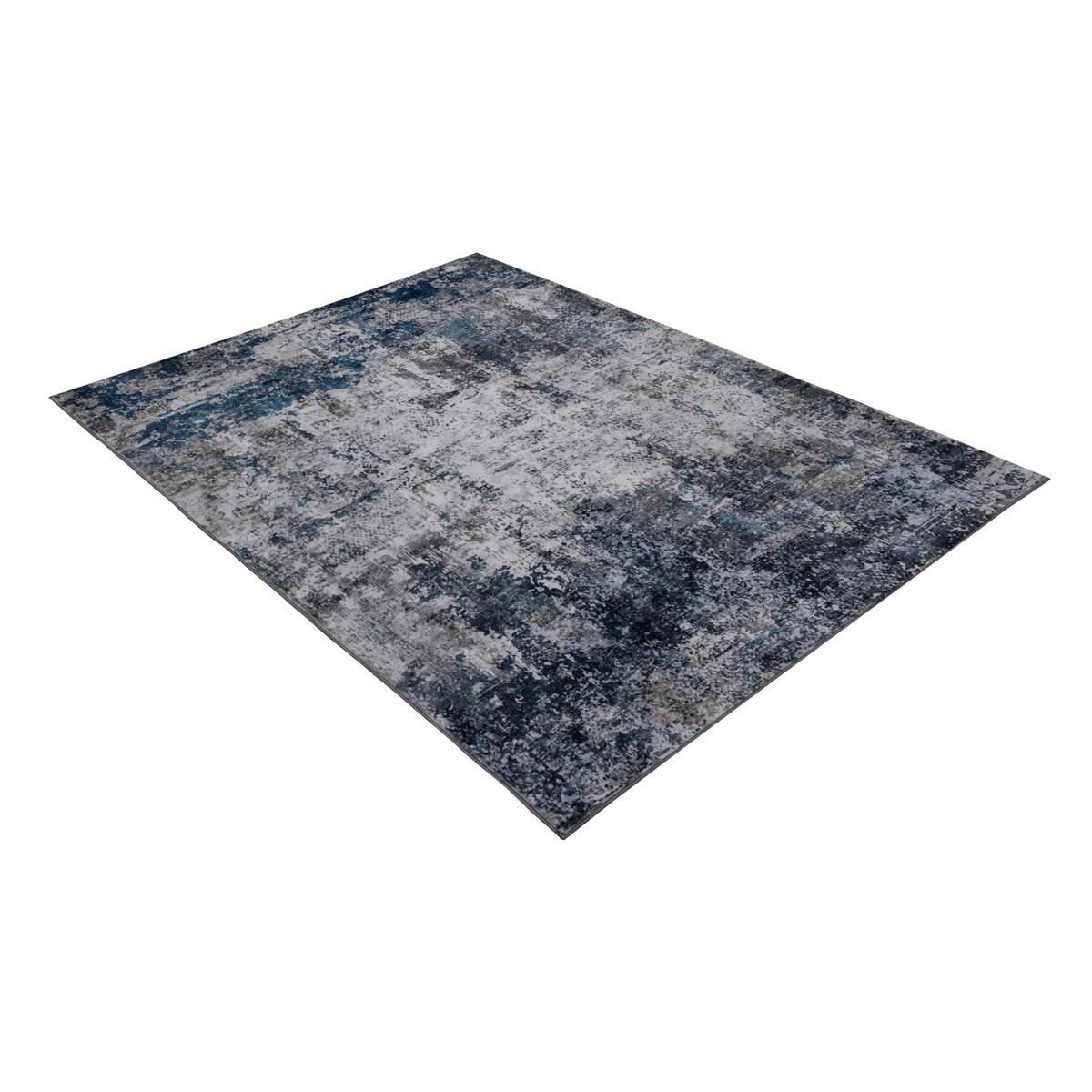 Flachwebeteppich Elegantica 328 Blau 160x230 - Blau, Basics, Textil (160/230cm) - Kayoom