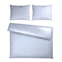 Bettwäsche Xenia Streif XXL Weiß ca. 200x220cm - Weiß, MODERN, Textil (200/220cm) - Premium Living