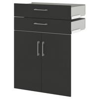 Türenset Big Profi Office - Anthrazit/Alufarben, Modern, Holzwerkstoff/Metall (77/104/40cm) - Mömax