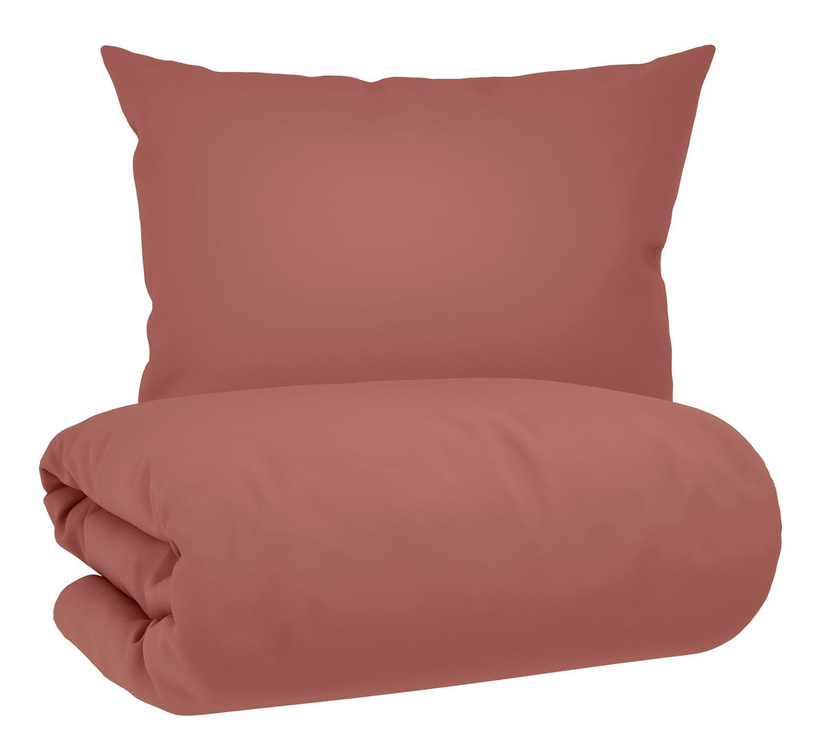 Bettwäsche Stone Washed Uni ca. 140x200cm - Dunkelrosa, Textil (140/200cm) - Mömax