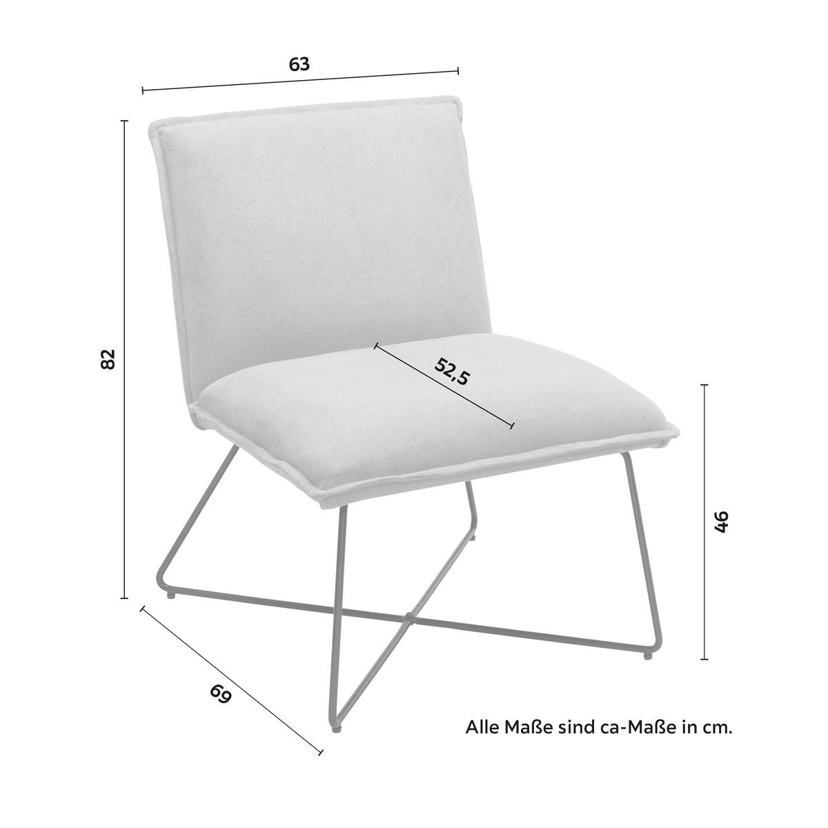 Sessel Filip Gelb Webstoff - Gelb, MODERN, Holz/Textil (63cm) - Bessagi Home