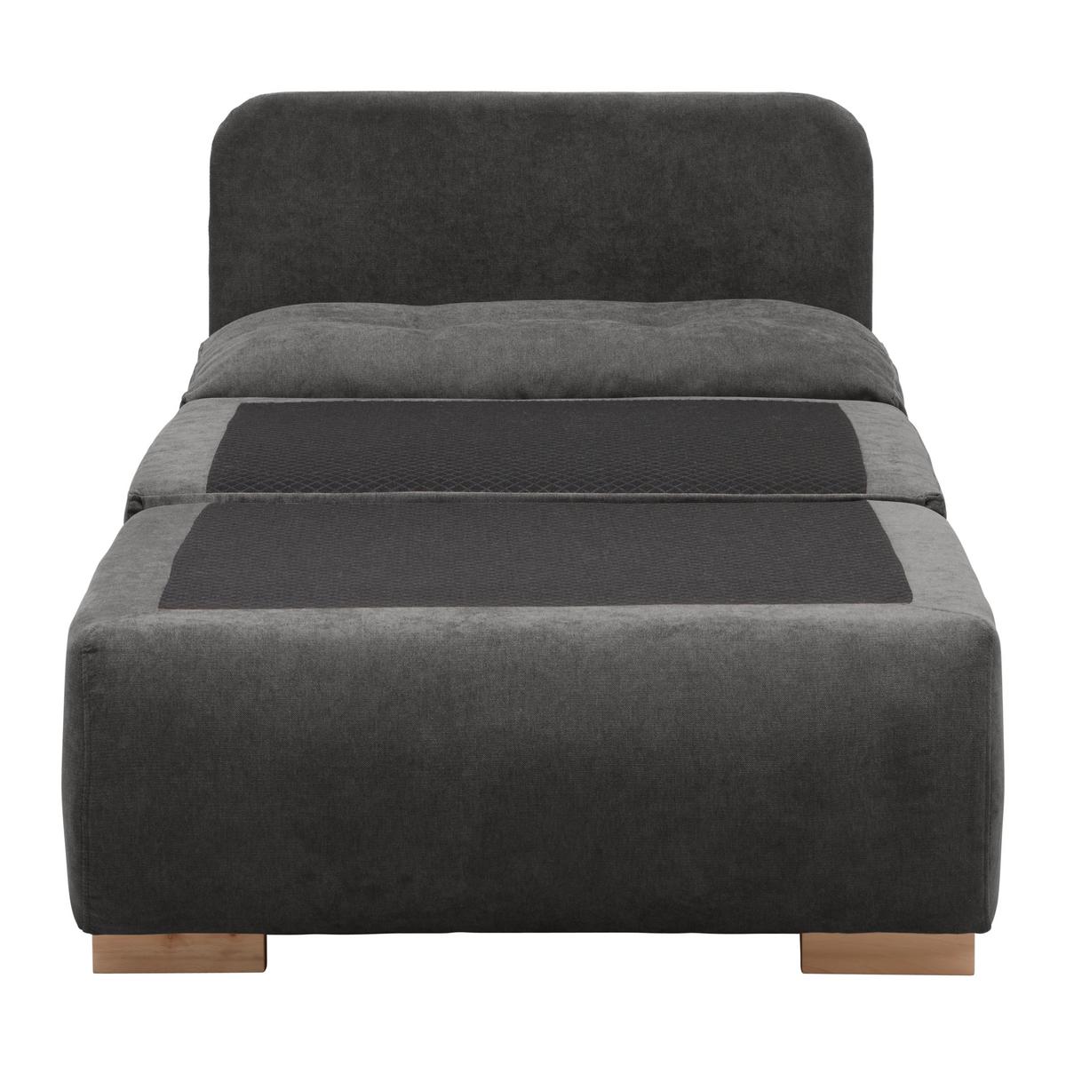 Fotelja Na Razvlačenje Modena - tamno smeđa/prirodne boje, tekstil/plastika (89/88/90cm) - Modern Living