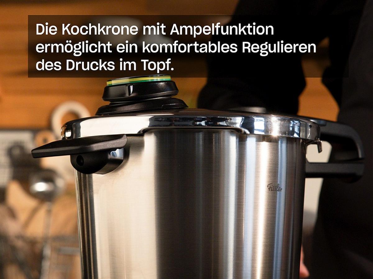 SZYBKOWAR 622-412-04-070/0 FISSLER - kolor srebrny, Basics, metal (22cm) - Fissler