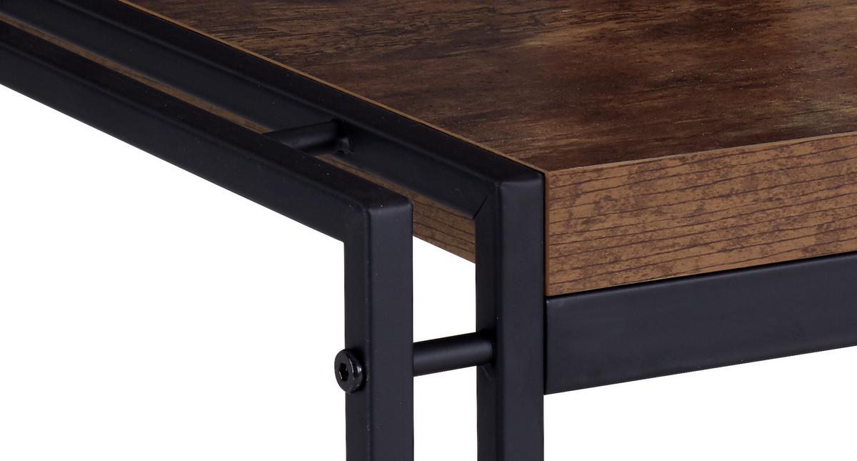 Klubska Miza Bistro, Naravne Barve, Črna - črna/naravne barve, Moderno, kovina/umetna masa (72/45/72cm)