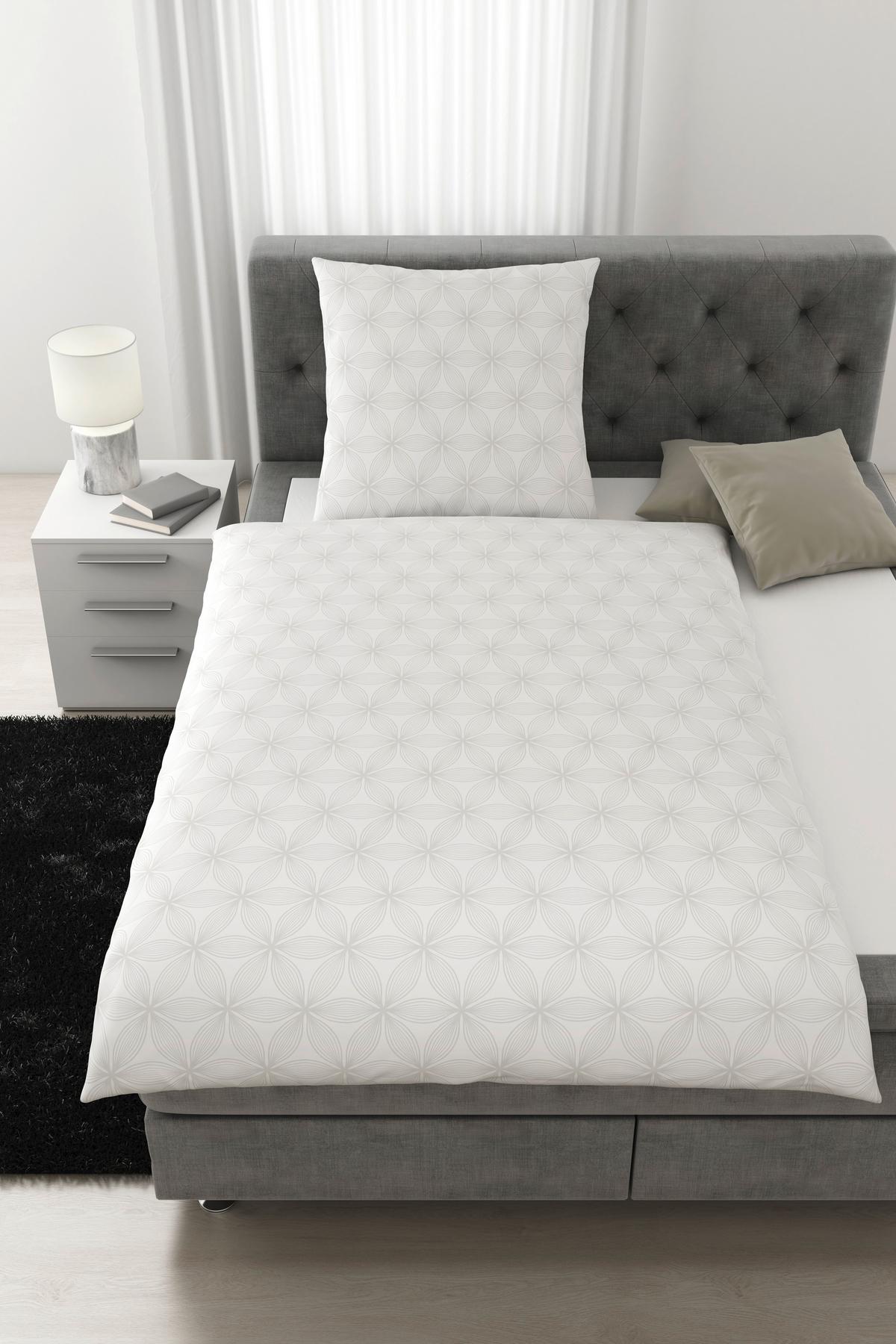Bettwäsche Alex Design ca. 135x200cm - Weiß, MODERN, Textil (135/200cm) - Premium Living