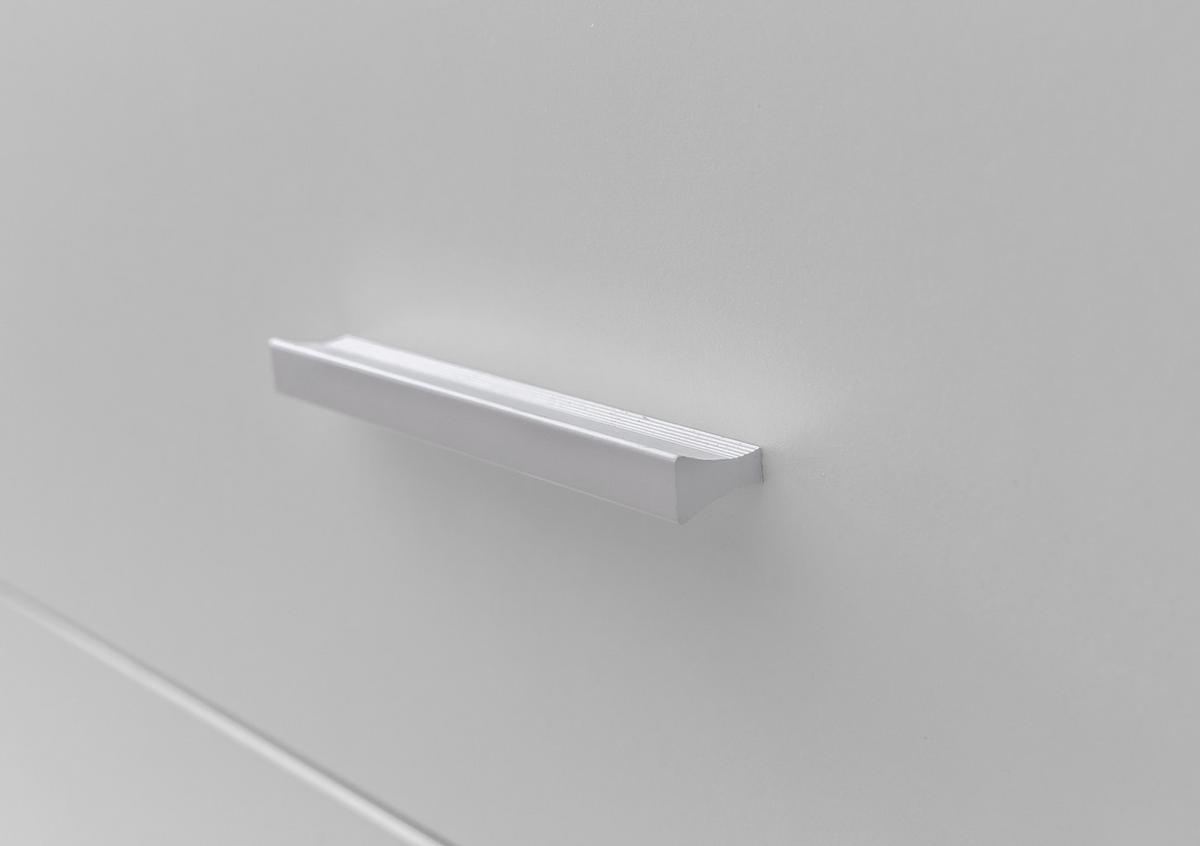 Visoka Komoda Highboard - bela/barve aluminija, Konvencionalno, kovina/leseni material (60/90/30cm) - MID.YOU