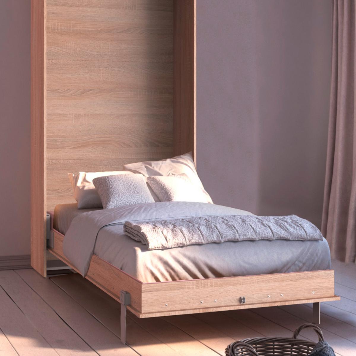 Klappbett Juist ca. 90x200 cm Eiche - Eichefarben, KONVENTIONELL, Holz/Holzwerkstoff (90/200cm) - MID.YOU