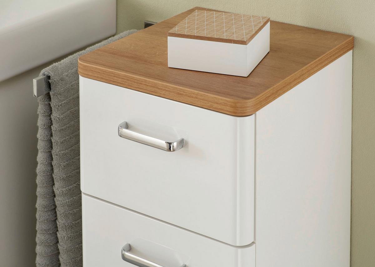 SZAFKA DOLNA NALA - kolor dębowy/biały, Konventionell, materiał drewnopochodny (30/72/33cm) - Xora