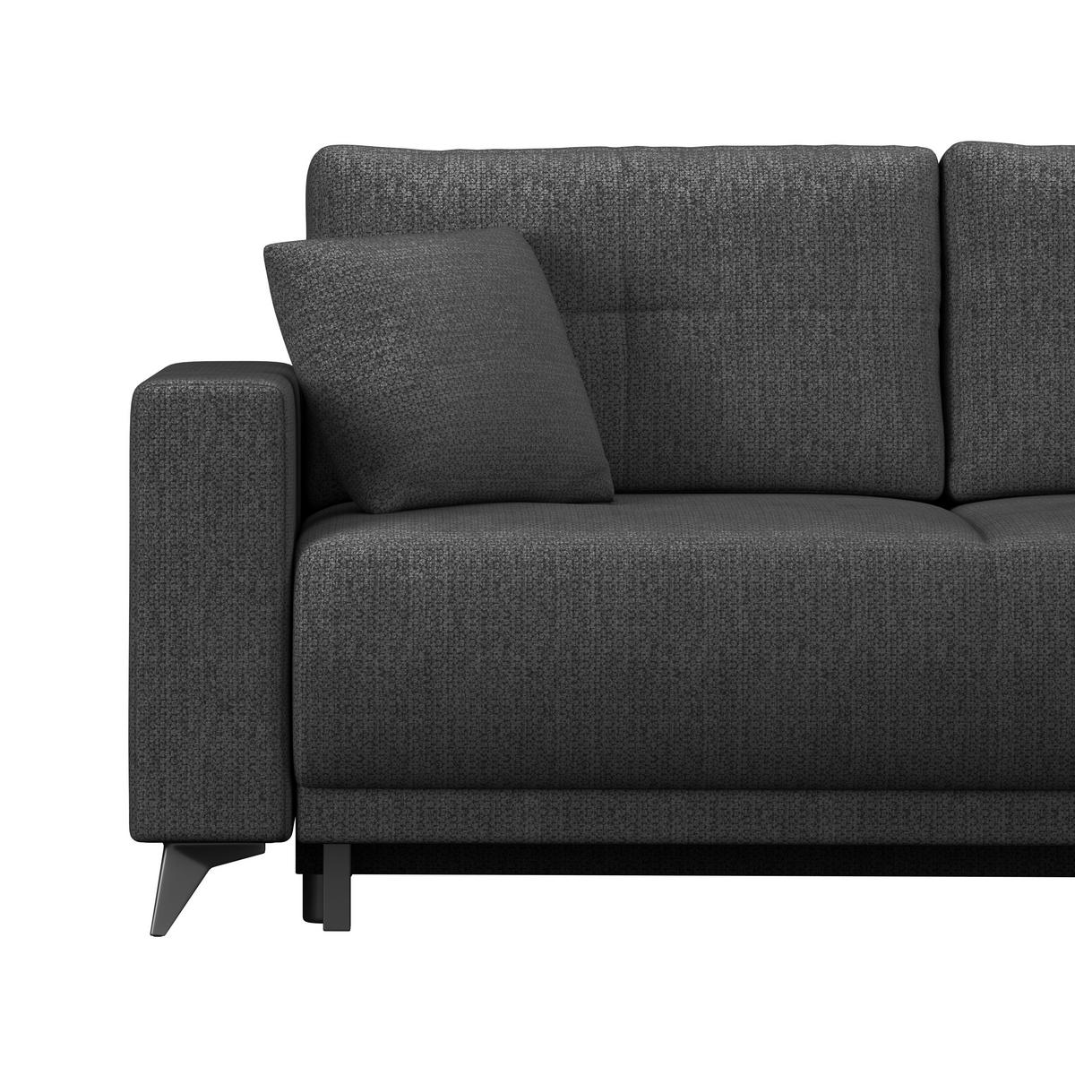 Kutna Garnitura Texas - sivo-smeđa/crna, Konvencionalno, drvo (259/203cm)