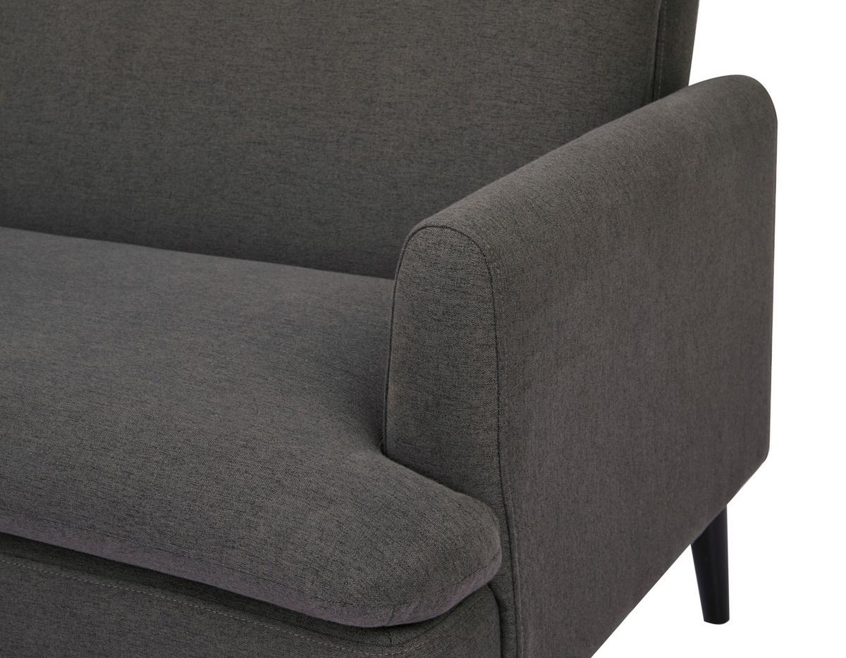 Zofa S Posteljno Funkcijo Mina, Temno Siva - siva/črna, Moderno, tekstil/les (110/180cm)