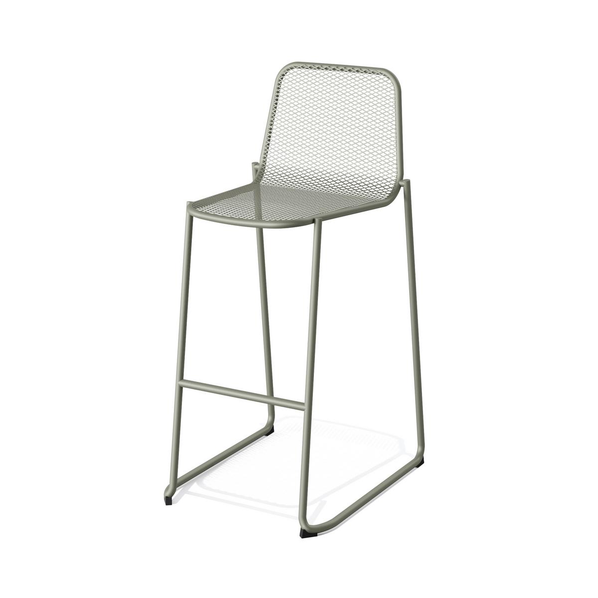 Barhocker-Set 4-teilig in Grün, Stahl - Grün, LIFESTYLE, Metall (52/105/52cm) - Gardenson