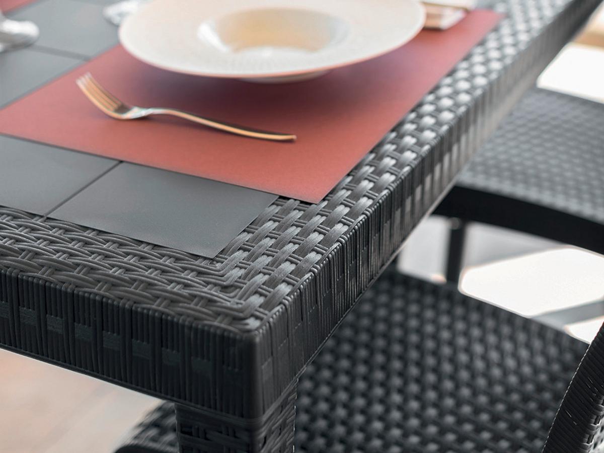 Dining-Loungeset Bica Lido Anthrazit - Anthrazit/Grau, Basics, Kunststoff (100/60/180cm)