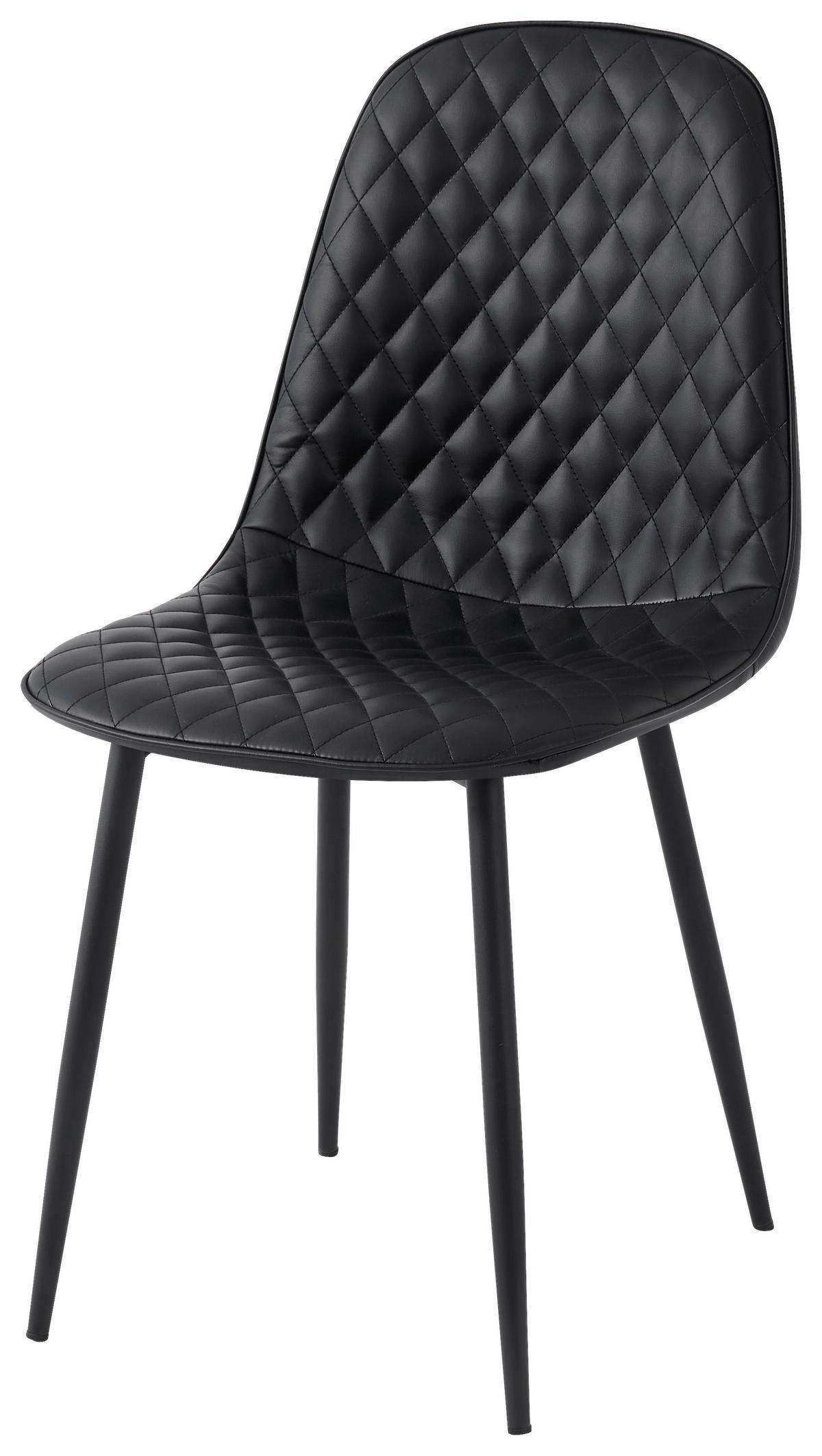 Stolica Hela - crna, Basics, metal/tekstil (44/87/53cm) - Based