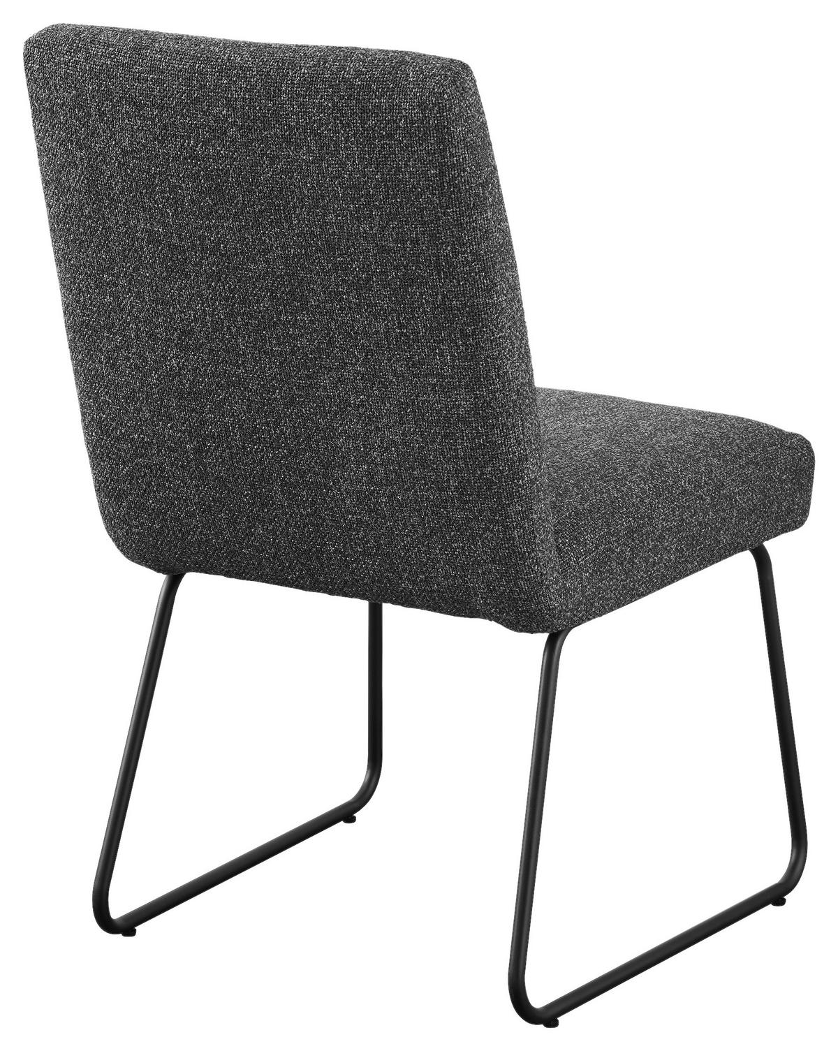 KRZESŁO TRACY - antracytowy/czarny, Design, metal/tkanina (51,5/92,5/65cm) - SetOne by Musterring