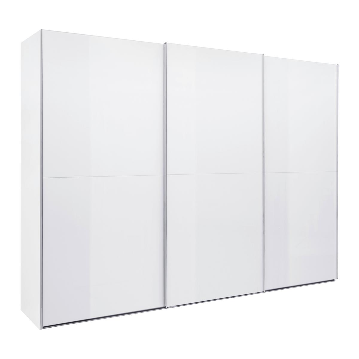 DULAP USI CULISANTE FIFTY - alb, Konventionell, material pe bază de lemn (300/222/66cm) - Premium Living