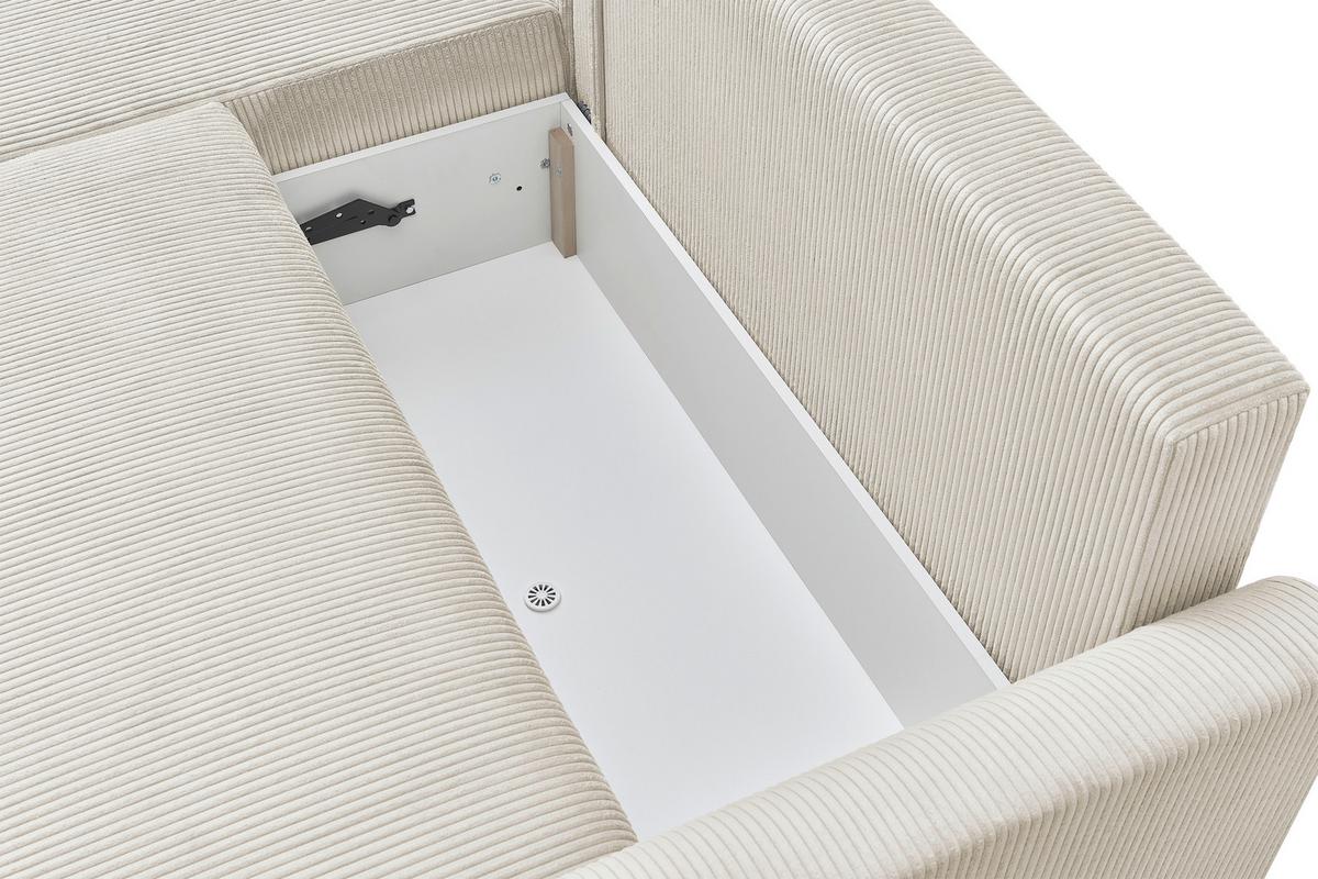 Coltar Kim - crem, Modern, lemn/textil (233/160cm) - Modern Living