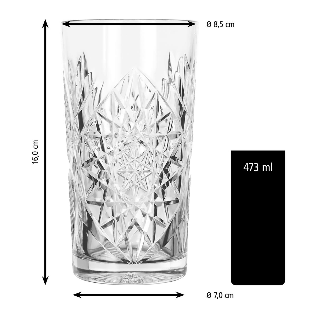 Gläserset Hobstar Klar 12-teilig - Klar, Basics, Glas (8,5/16cm)