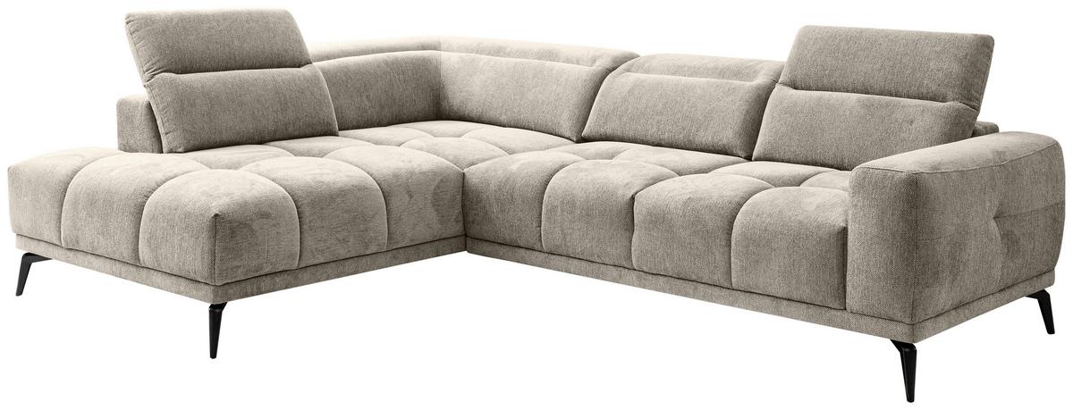 Kutna Garnitura Elch - zelena/crna, Moderno, tekstil/metal (214/81-96/281 CMcm) - Premium Living