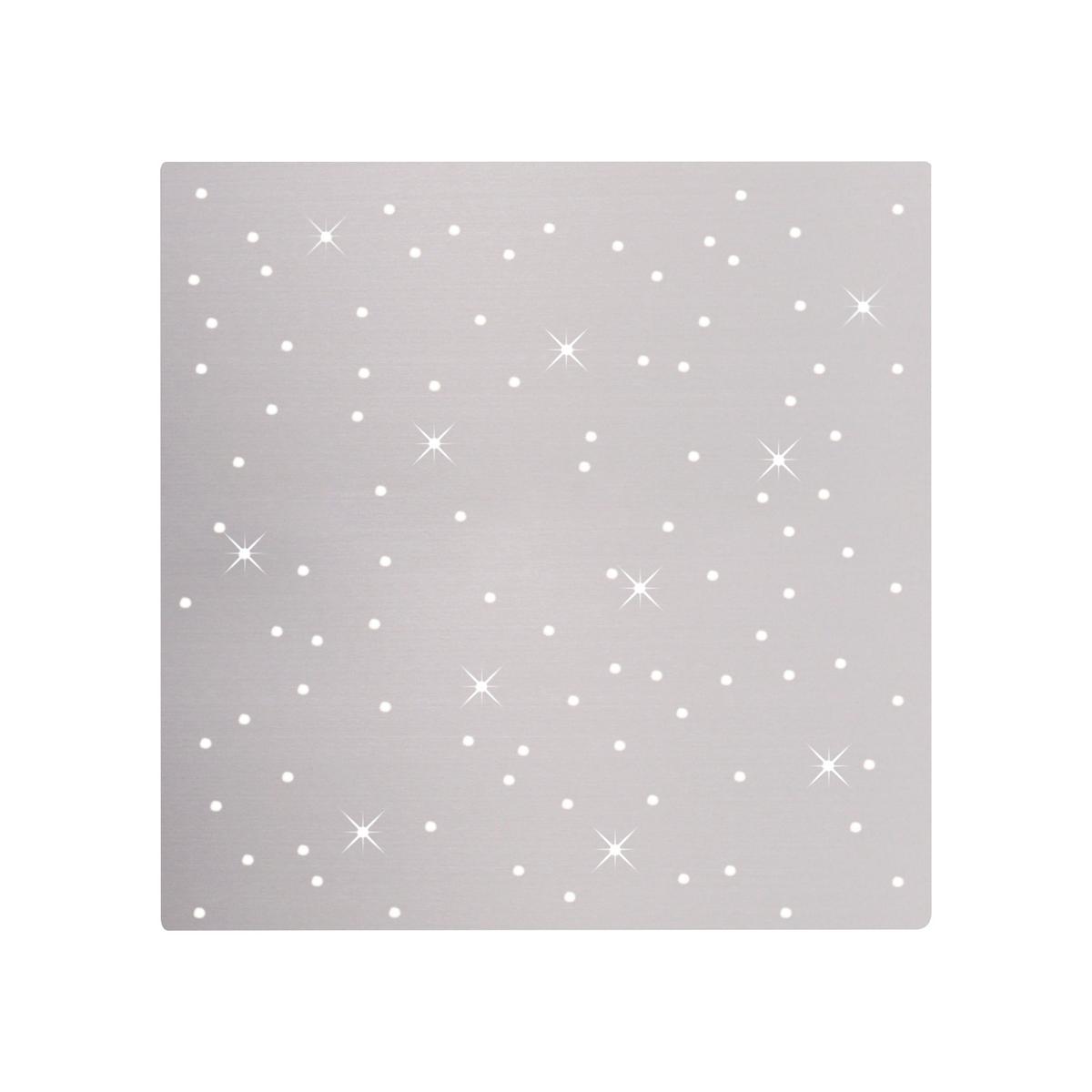 Deckenleuchte Sparkle max. 18 Watt - Silberfarben, Design, Metall (45/45/5cm)