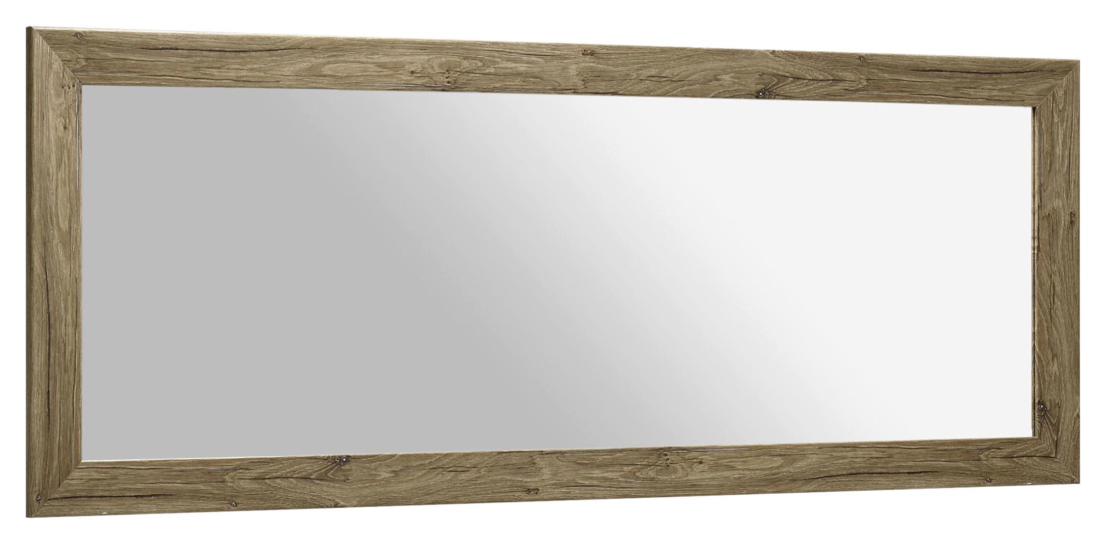Zidno Ogledalo Neapel - tamno smeđa, Konvencionalno, staklo/drvni materijal (180/70/25cm) - Mömax