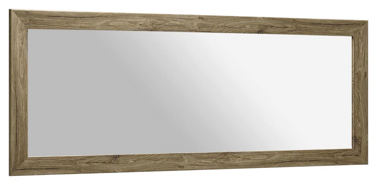 Zidno Ogledalo Neapel - tamno smeđa, Konvencionalno, staklo/drvni materijal (180/70/25cm) - Mömax