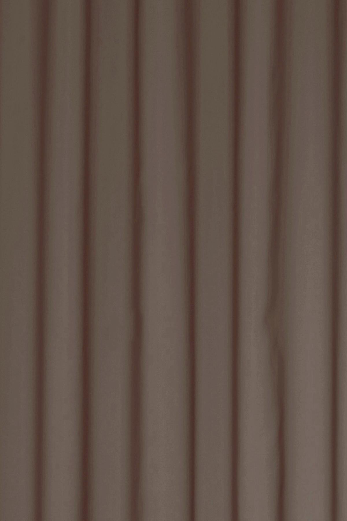 ZASŁONA NA SZELKACH 2ER SET FD SEVILLA NOUGAT - ciemnobrązowy/brązowy, Basics, tkanina (140/300cm)