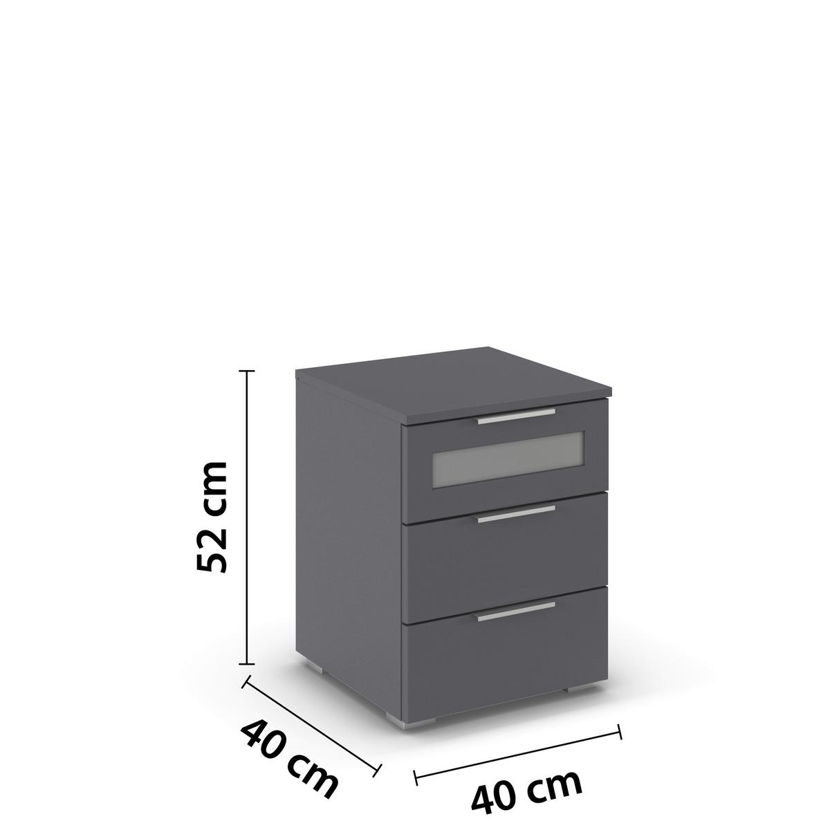 NOPTIERA MARS 3L-GR - gri, Basics, material pe bază de lemn (40/50/40cm) - Modern Living