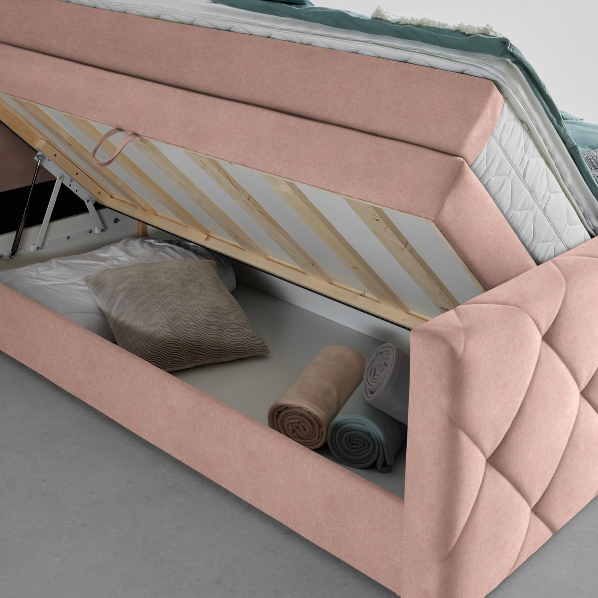 Boxspringbett Adele Pink ca. 180x200cm - Pink, KONVENTIONELL, Holz/Holzwerkstoff (180/200cm) - Mömax